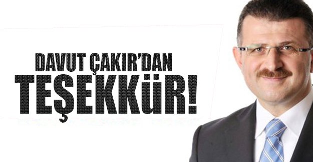 Davut akr'dan Trabzon'a Teekkr etti
