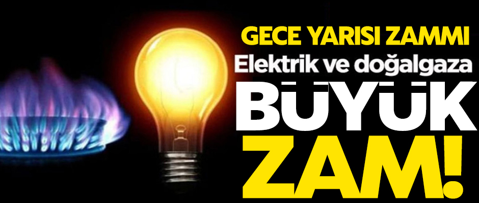 Doal gaz ve elektrik tarifesine yzde 20 zam!