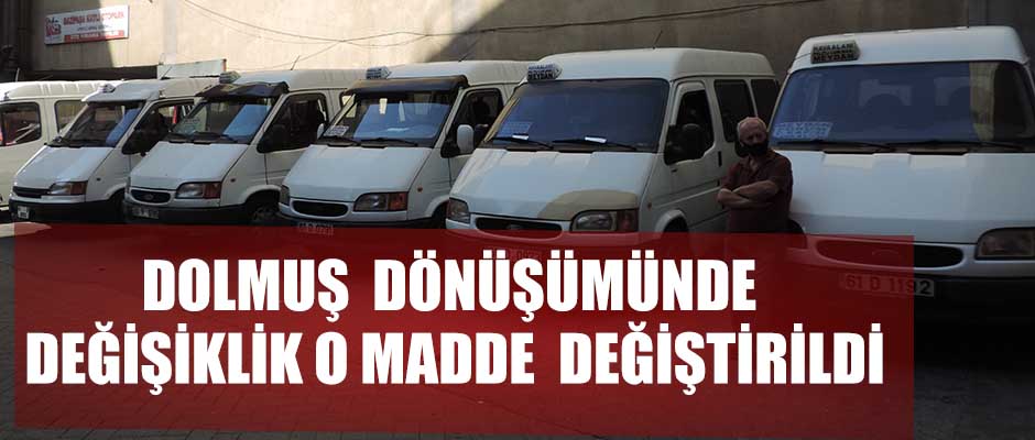 Dolmu dnmnde deiiklik