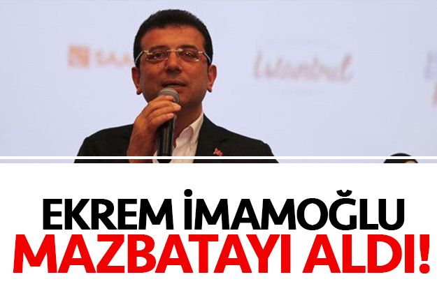 Ekrem İmamoğlu mazbatayı aldı!