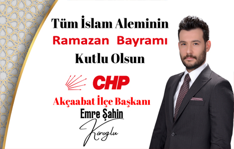 EMRE �AH�N K�RO�LU BAYRAM MESAJI YAYINLADI