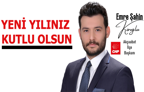 EMRE �AH�N K�RO�LU YEN� YIL MESAJI YAYINLADI