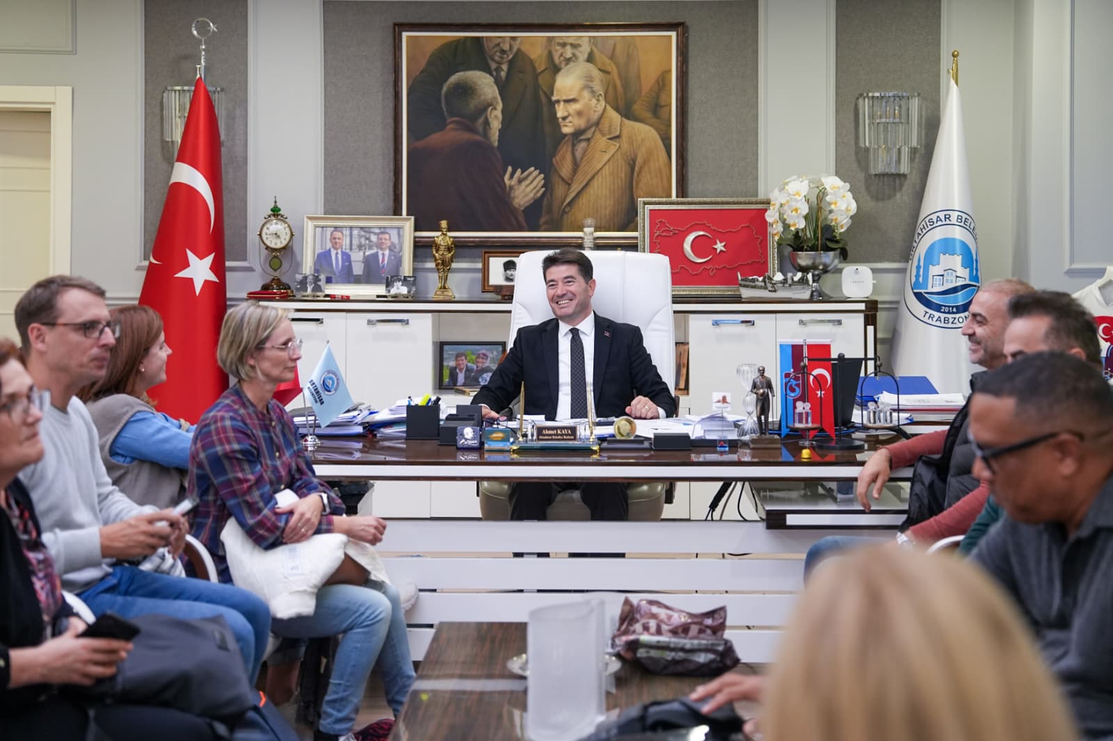 ERASMUS PROJE EKİBİ, BAŞKAN KAYA’YI ZİYARET ETTİER