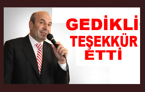Gedikli’den kar teşekkürü