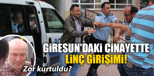 Giresun'daki cinayette lin giriimi
