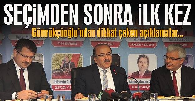 Gmrkolu Seimden Sonra lk kez Konutu
