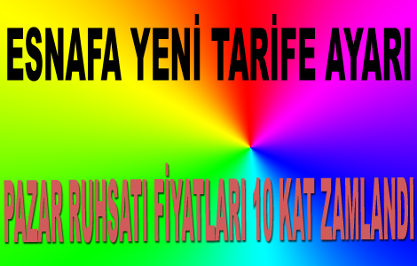 Hafta sonlarnda iyerlerini aan esnafa ok vergi

 