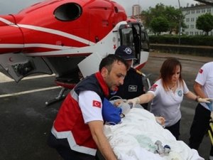 Hava ambulans bebek iin havaland
