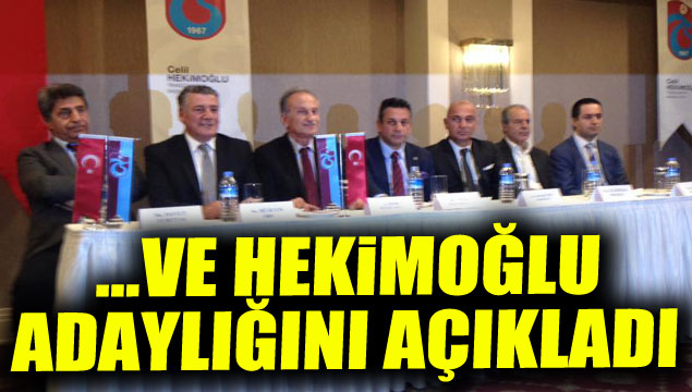 Hekimolu resmen aday!
