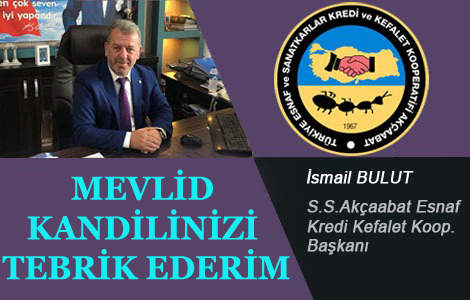 İSMAİL BULUT'TAN MEVLİD KANDİLİ MESAJI