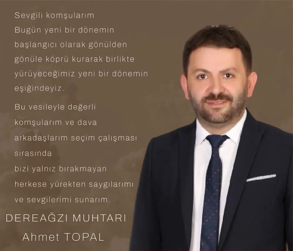 İSTANBUL DEREAĞZI’NA AKÇAABATLI MUHTAR