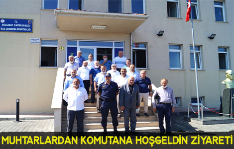 Jandarma bölük komutanına ziyaret