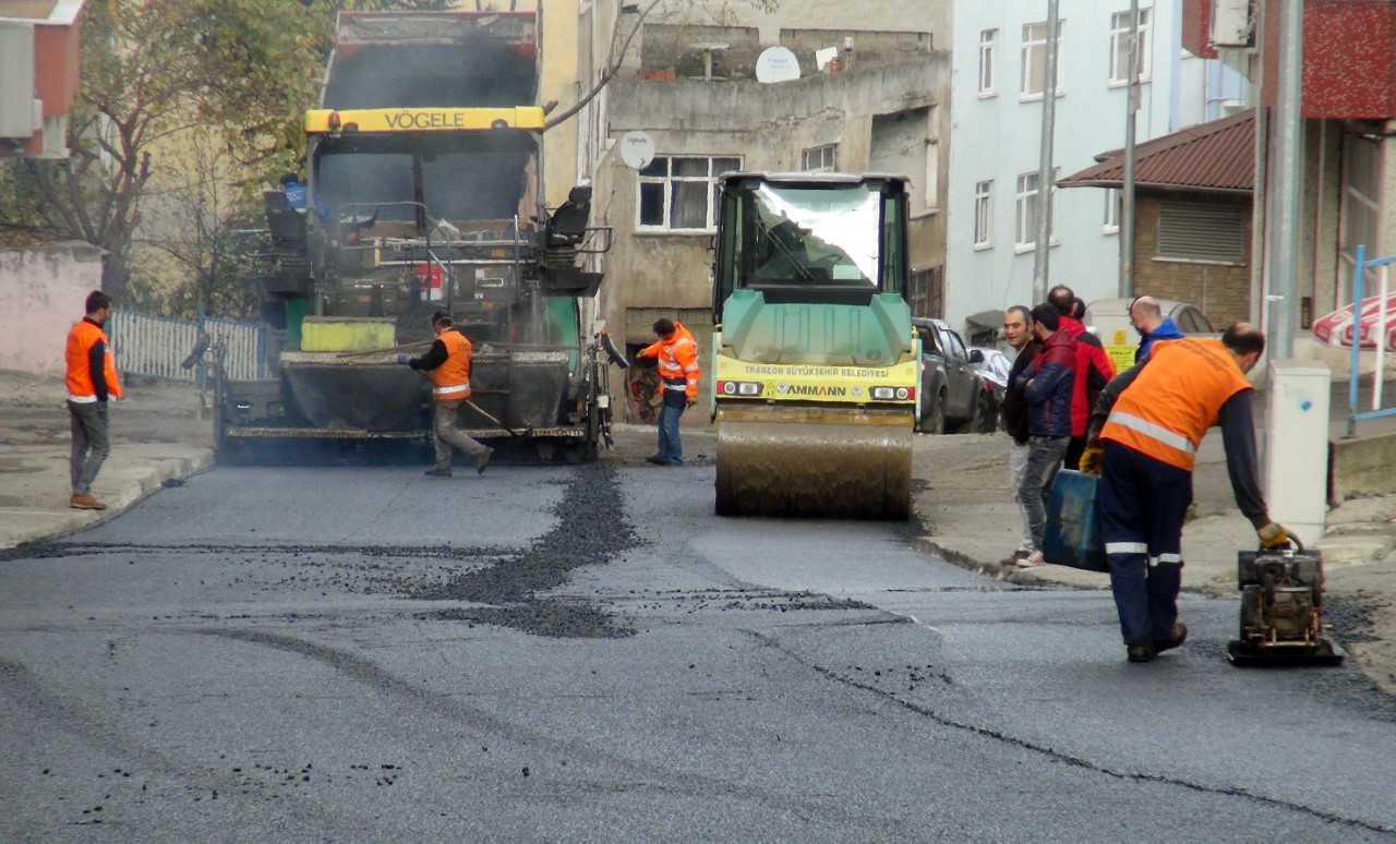 Kseolu Caddesi asfaltland



