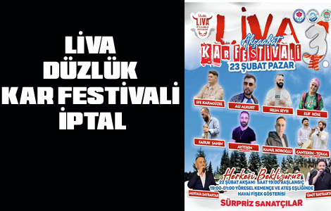 Liva Düzlük Kar Festivali İptal Edildi