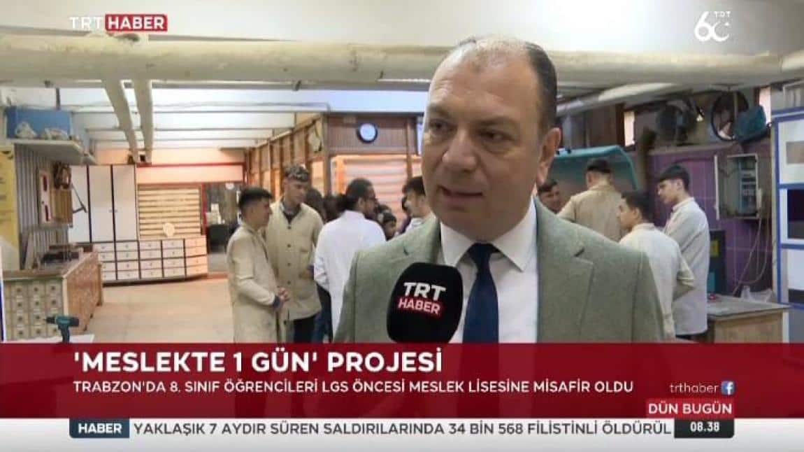 MESLEKTE BİR GÜN PROJEMİZ ULUSAL BASINDA