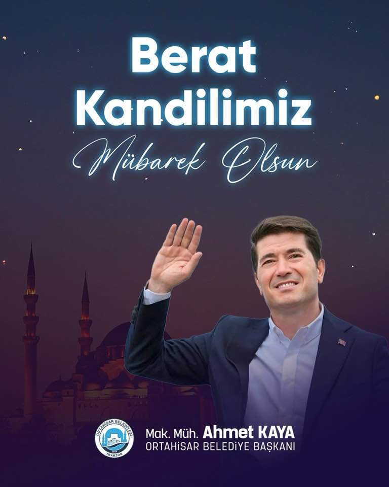 M�barek Berat Kandilimizin �lkemize huzur, bereket ve adalet getirmesini diliyorum.
