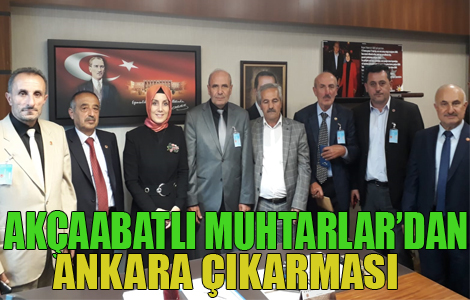 MUHTARLAR'DAN ANKARA IKARMASI