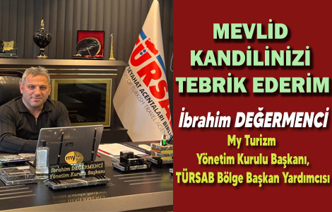 MY TURİZM'DEN KANDİL MESAJI