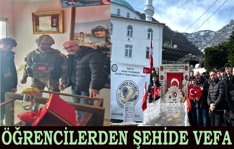 Öğrencilerden Şehit Ailesine Vefa, Arkadaşlarına Destek