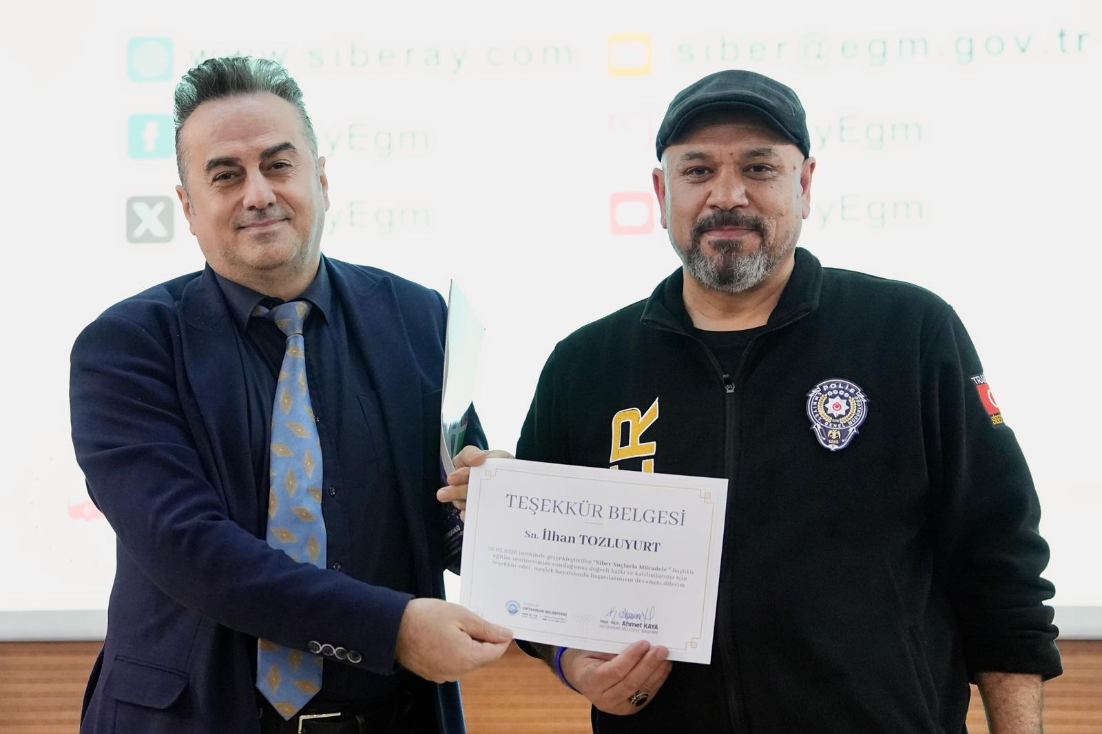 ORTAH�SAR BELED�YES�, S�BER DOLANDIRICILI�A KAR�I B�LG�LEND�RME SEM�NER� D�ZENLED�