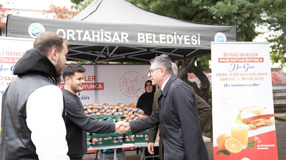 ORTAHİSAR BELEDİYESİ’NDEN SINAV HAFTASINDA ÖĞRENCİLERE DESTEK
