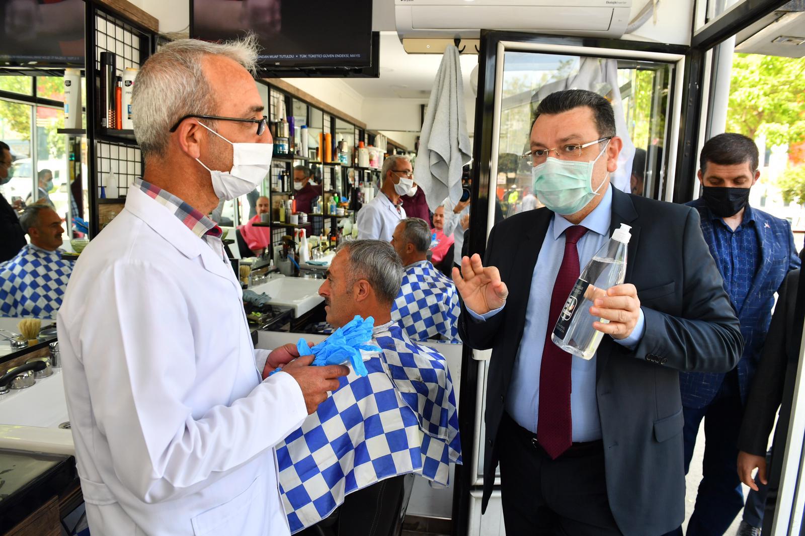 Ortahisar’dan berber ve kuaförlere sağlık desteği!