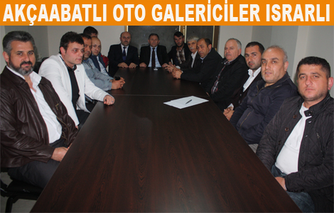 Oto galericileri toplant yapt.
