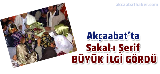 Sakal-ı Şerif Yoğun İlgi