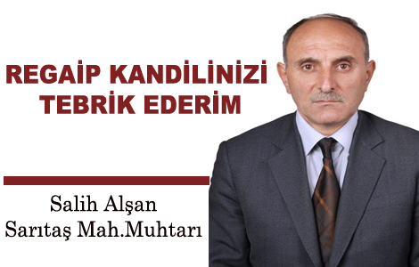 SAL�H AL�AN'DAN BAYRAM MESAJI