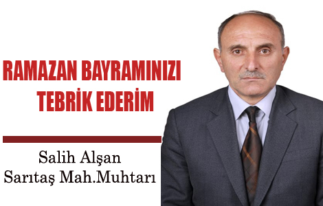 SAL�H AL�AN'DAN BAYRAM MESAJI