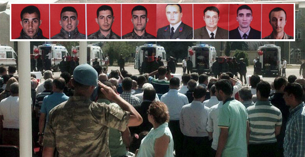 Siirt'te ehit Olan 8 Asker in Tren Dzenlendi
