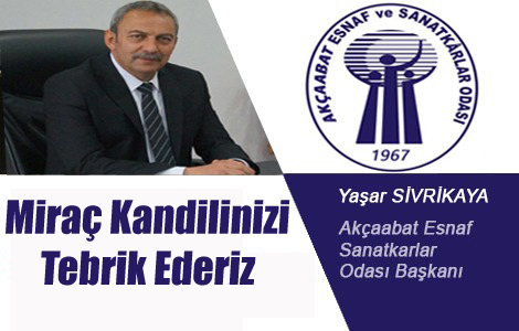 SVRKAYA'DAN KANDL MESAJI
