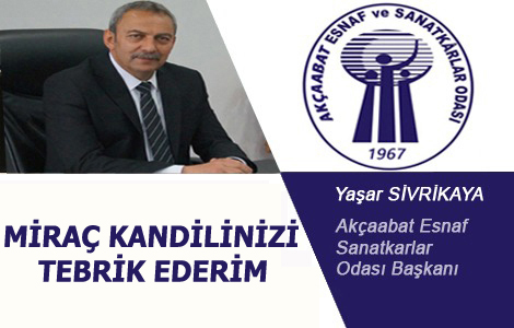 S�VR�KAYA'DAN M�RA� KAND�L� KUTLAMASI