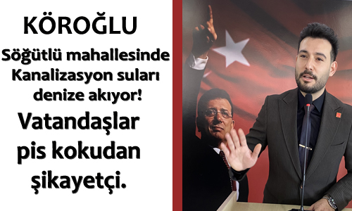 Söğütlü mahallesinde Kanalizasyon suları denize akıyor!