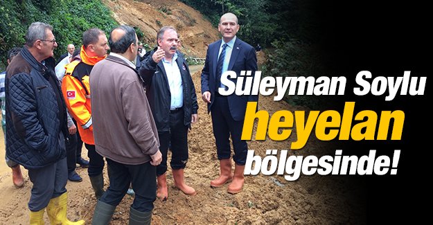 Soylu heyelan blgesinde..