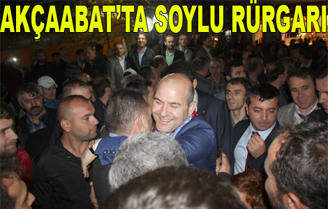 Soylu teşekkür için Akçaabat'ta