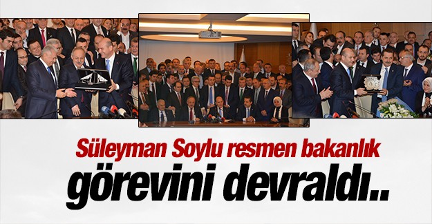 Sleyman Soylu bakanlk grevini devrald 