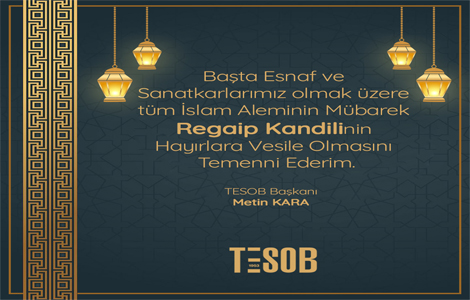 TESOB BAKANINDAN KANDL KUTLAMASI