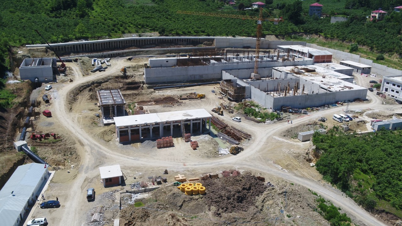 TRABZON İÇMESUYU İSALE HATTINDA VE İÇMESUYU ARITMA TESİSİNDE ÇALIŞMALAR TÜM HIZIYLA DEVAM EDİYOR