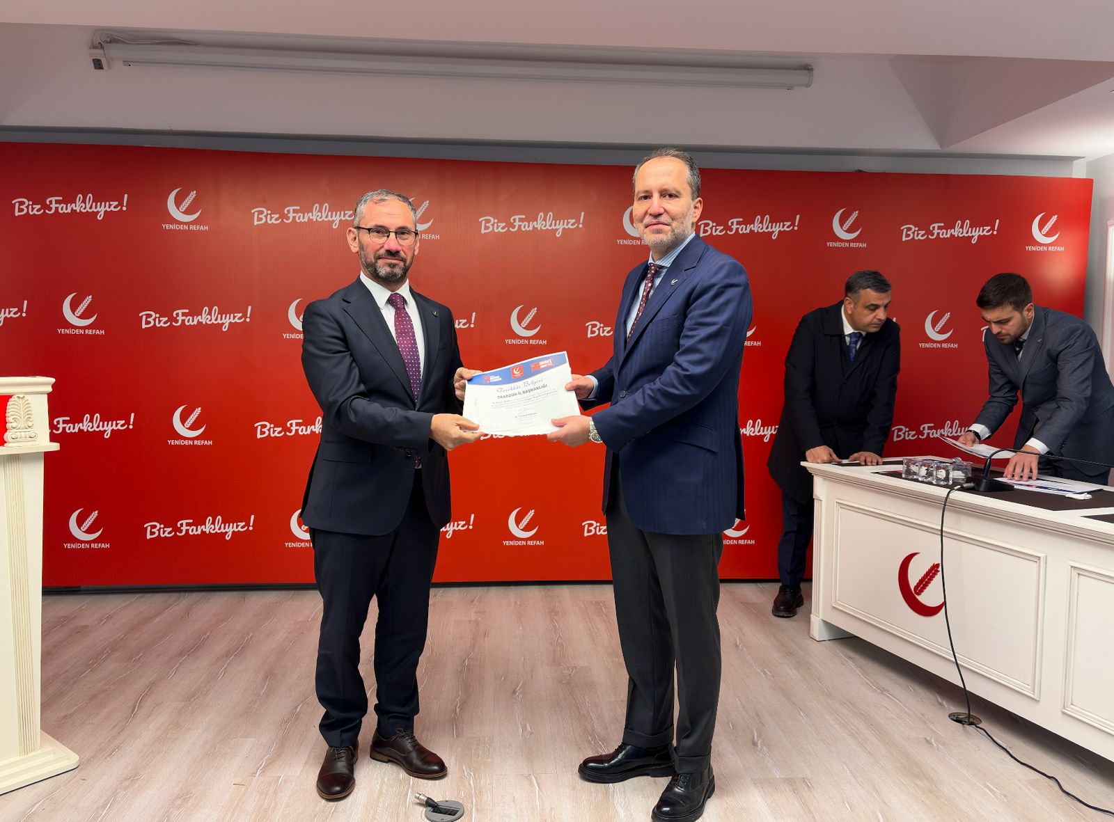 Trabzon te�kilat�na Genel Ba�kan Erbakan'dan te�ekk�r�
