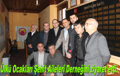 Trabzon lk Ocaklar ehit Aileleri Derneini ziyaret etti.