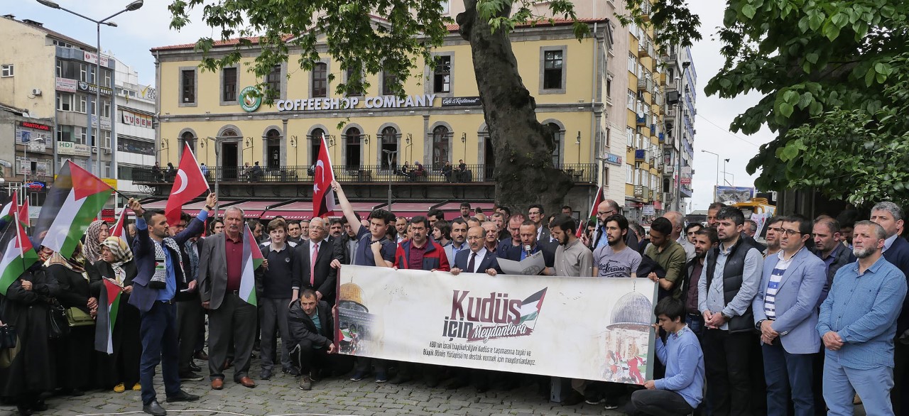TRABZON'DA SRAL PROTESTO EDLD.
