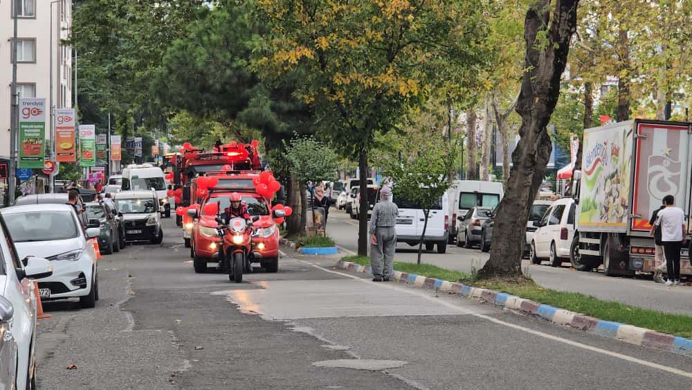 TRABZON'DA MOTORLU İTFAİYE TİMİ KURULDU
