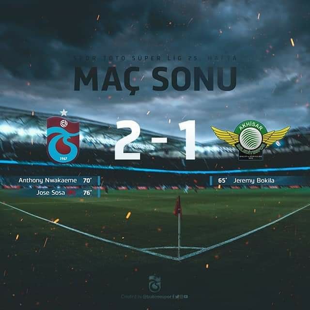 Trabzonspor 2 - 1 Akhisarspor

