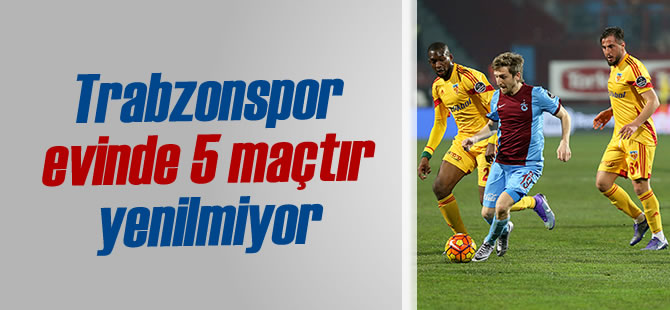 Trabzonspor Evinde 5 Matr Yenilmiyor
