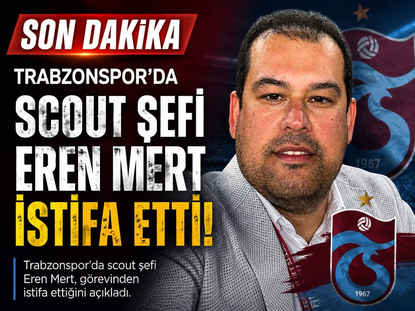 Trabzonspor�da Eren Mert D�nemi Sona Erdi