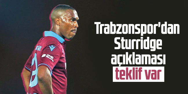 Trabzonspor'dan Sturridge aklamas
