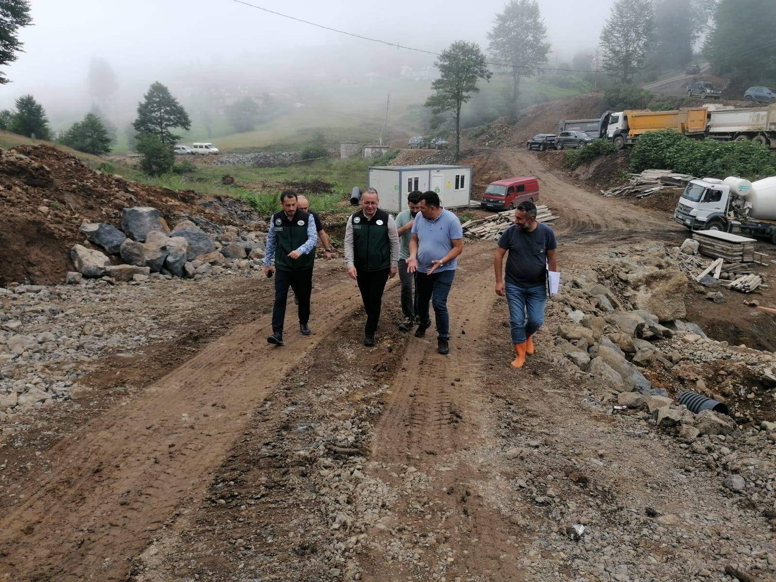 TRABZONUN AKAABAT LESNDE YAPIMI DEVAM EDEN HIDIRNEB SEL KAPANI NAATI YERNDE NCELEND
