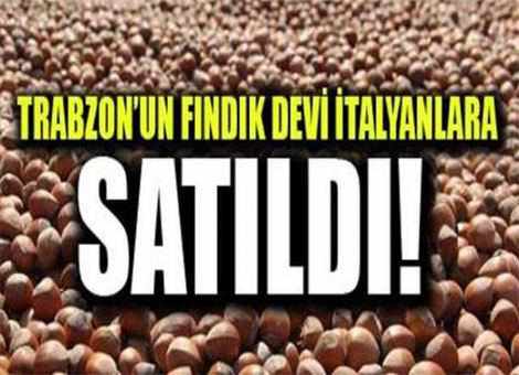 Trabzonun Fndk devi talyanlara satld!