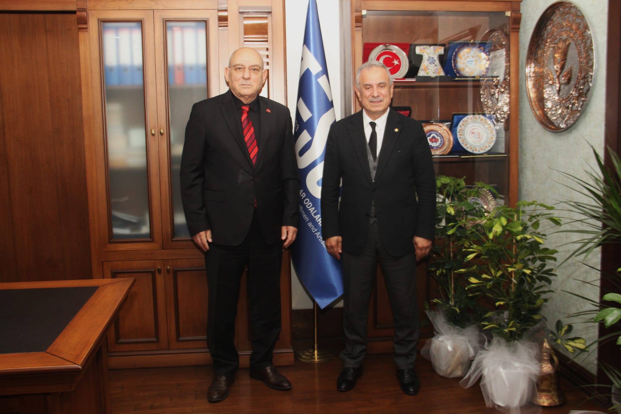 TTB Ba�kan� Ergan'dan Ba�kan Kara'ya tebrik ziyareti